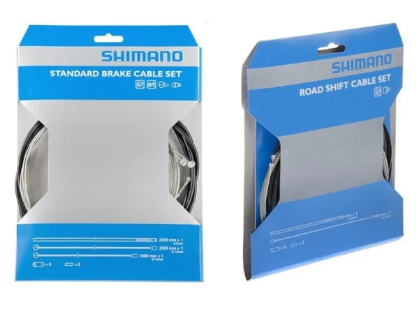 Shimano Bremszüge / Schaltzüge / Hüllen Zug-Kpl.-Set Für 1 Rad 1