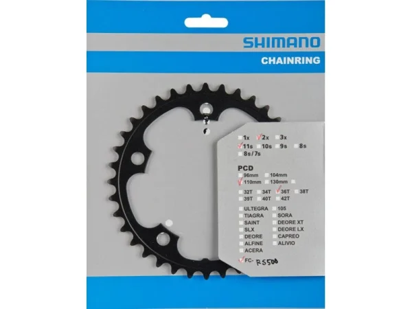 Shimano Kettenblätter FC-RS500 11-fach Silber Od. Schwarz 3