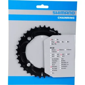 Shimano Kettenblatt FC-M617 Deore 10-fach 6